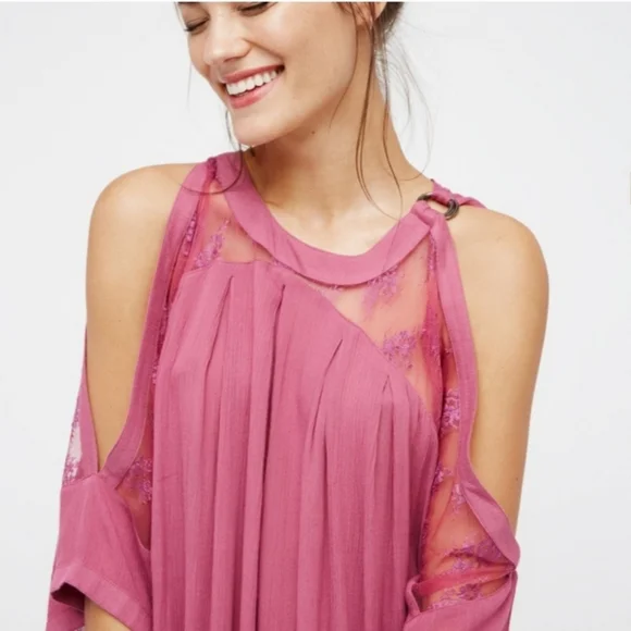 ◇ Free People Beachy and Peachy Mini Dress / Tunic Top - Picture 2 of 9